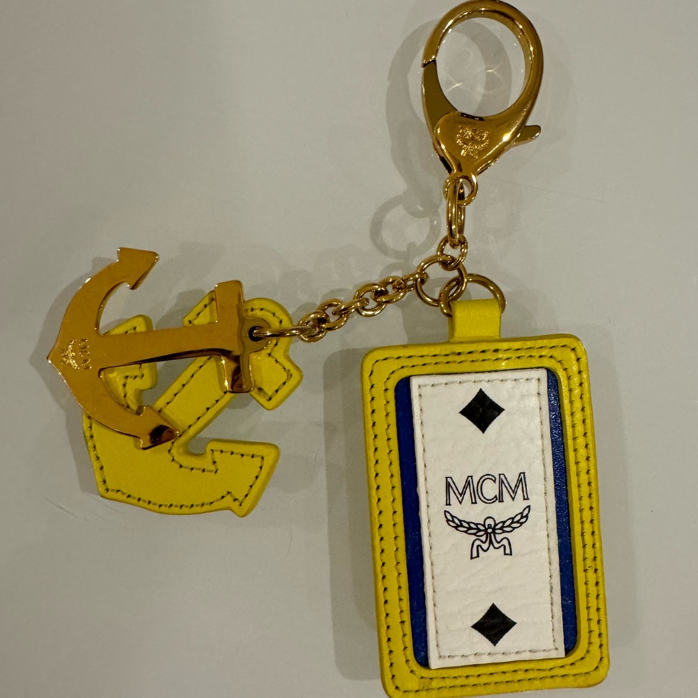MCM Yellow Anchor Key Chain